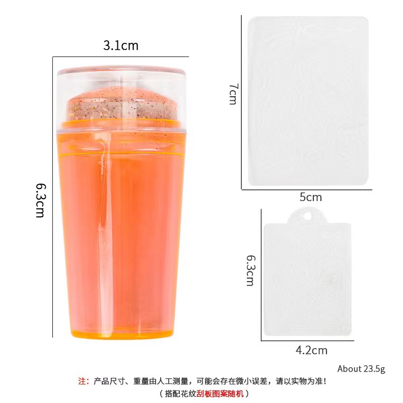 Transfronteriza Manicura nueva silicona sola y doble cabeza sello francés conjunto completo de uñas de bricolaje herramientas de impresión colección