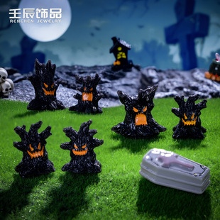 Cross-border trade Halloween demon tree demon landscape micro landscape scene decorations accessories diy resin small ornaments
