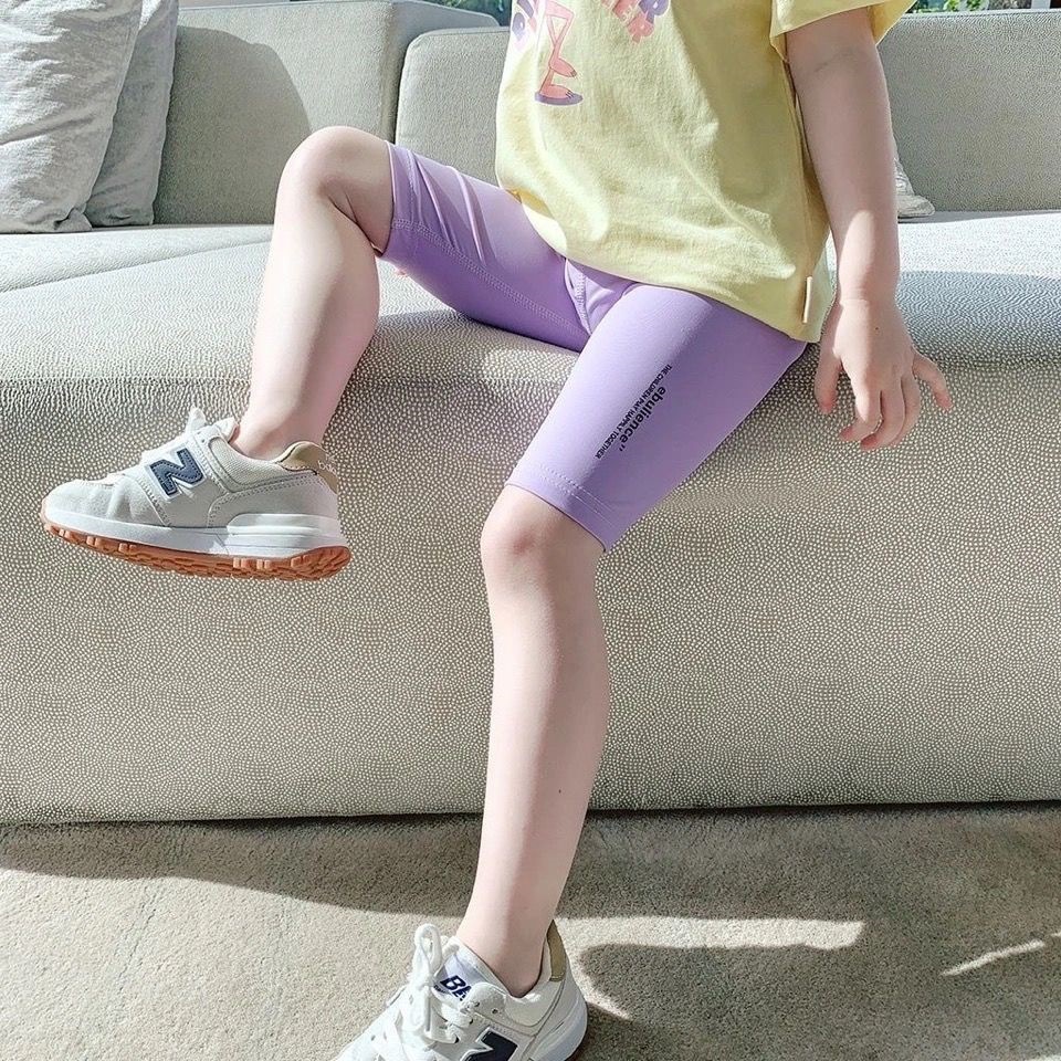 아동복 2024 신상 여아 올매치 상어 바지 여아 서양식 슬림핏 여름 어린이 병 5 점 얇은 바지