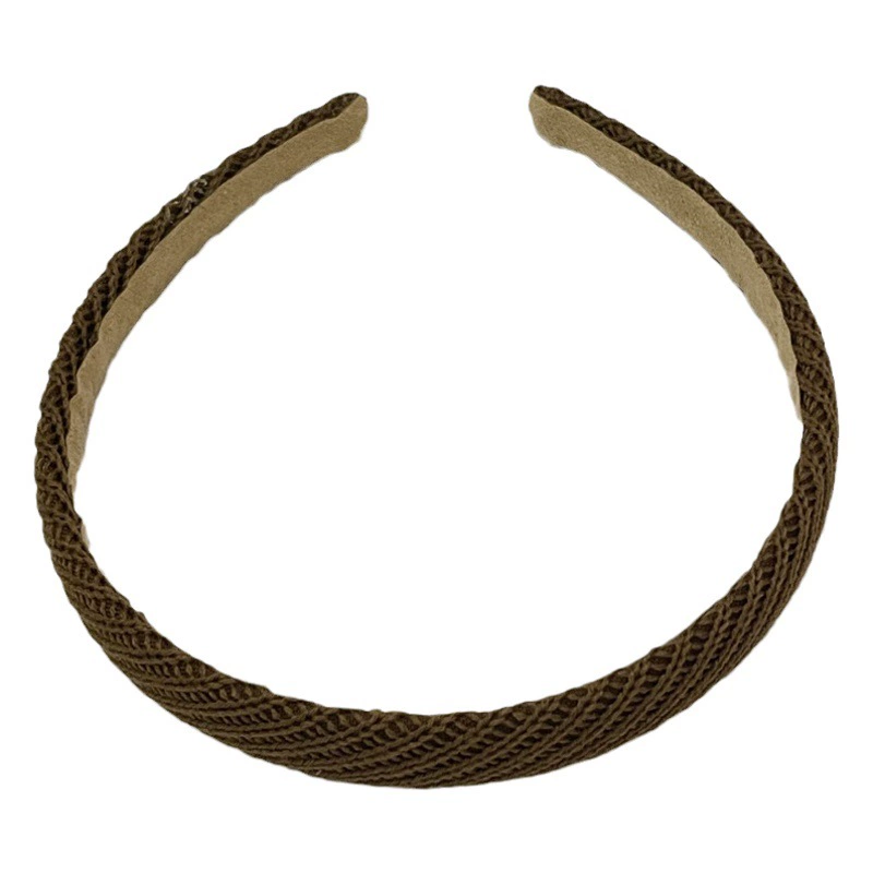 Шерстяная тонкая повязка для волос из твила, элегантный аксессуар для выхода в свет, уникальная заколка для волос, новая повязка на голову для осени и зимы.