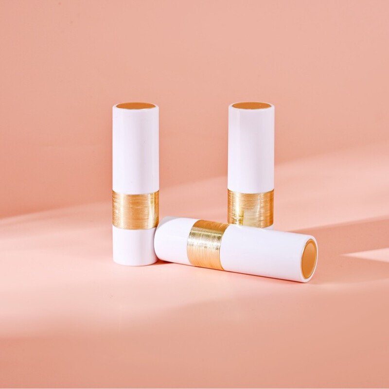 In Stock White and Gold Brushed Finish Lipstick Tube Empty Tube DIY Handmade Cosmetics Makeup Packaging Materials Wholesale In Stock White and Gold Brushed Finish Lipstick Tube Empty Tube DIY Handmade Cosmetics Makeup Packaging Materials Wholesale