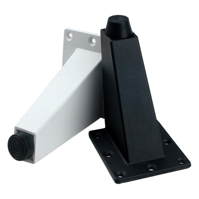 Aleación de aluminio cuadrado ajustable pie del Gabinete TV gabinete mueble de baño mueble soporte del Gabinete pie sofá cama mesa de café pierna