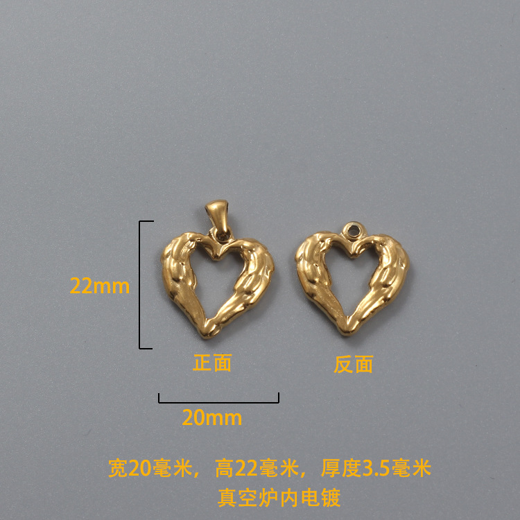 1 Piece Stainless Steel Heart Shape display picture 18