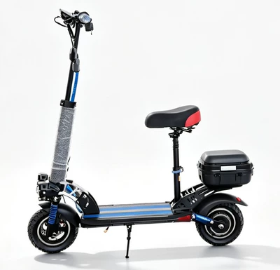 Double Seat 10inch Off-Road Tire Electric Vehicle Electric Vehicle Lithium Battery Folding Electric Bicycle Electric Scooter (Qatlanan elektrik skuterlər) - 48v10a