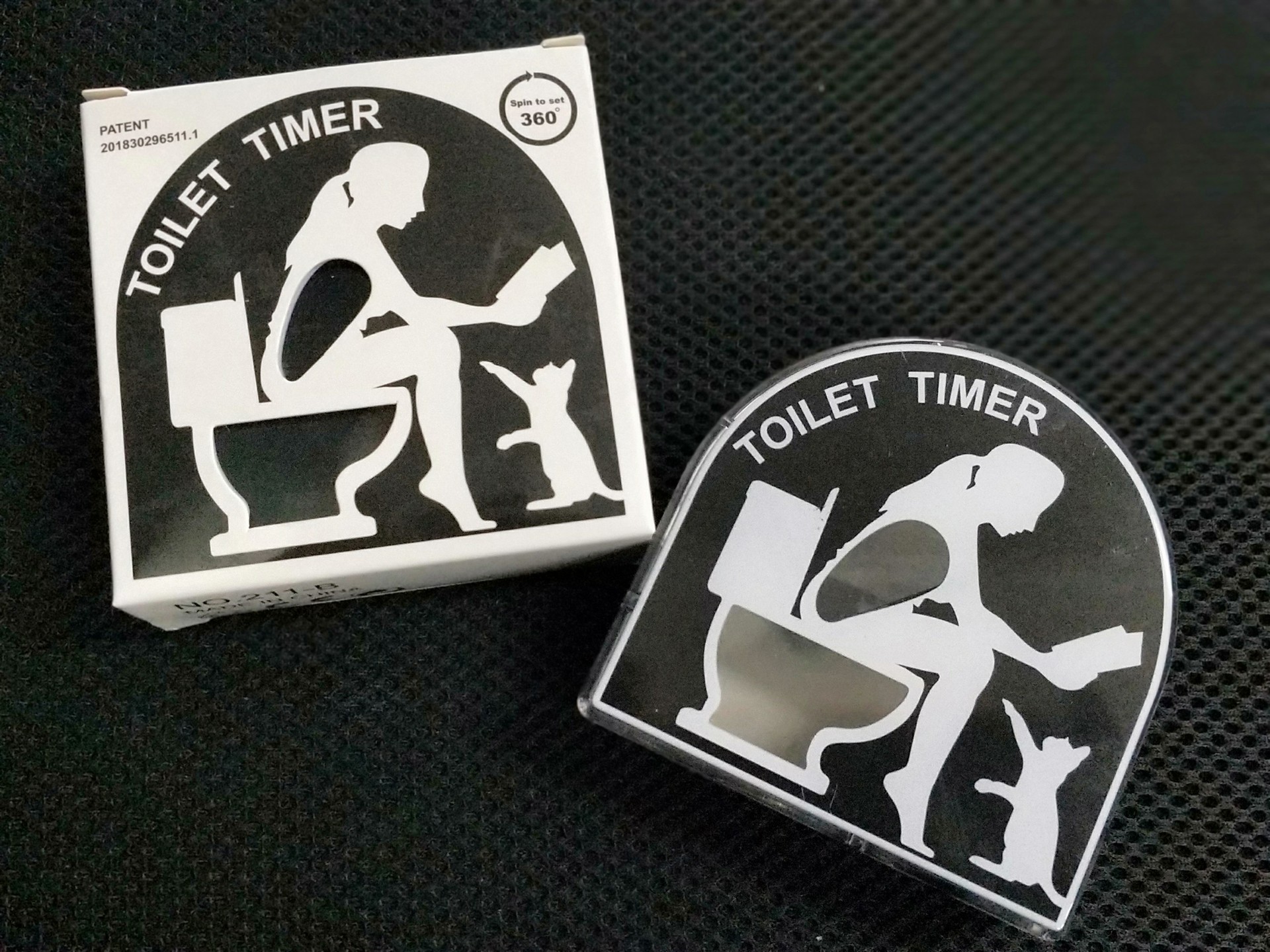 Nuevo Amazon transfronterizo reloj de arena inodoro de cinco minutos temporizador de modelado herramienta de descompresión