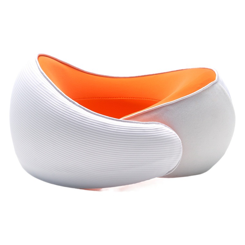Almohada para el cuello de explosión transfronteriza Almohada para el cuello de espuma viscoelástica de rebote lento Almohada en forma de U de almacenamiento de seda de hielo Almohada de avión de tren en forma de U