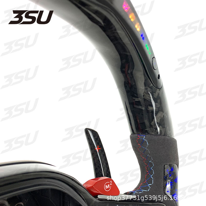 Suitable for Bmw New 1234 Series G20G22 Cs M4 Steering Wheel Modified Carbon Fiber Steering Wheel Shift Paddles
