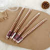 Classic 10 -inch color European -style thread long rod candle wholesale home romantic wedding smoke flavorless rod cross -border
