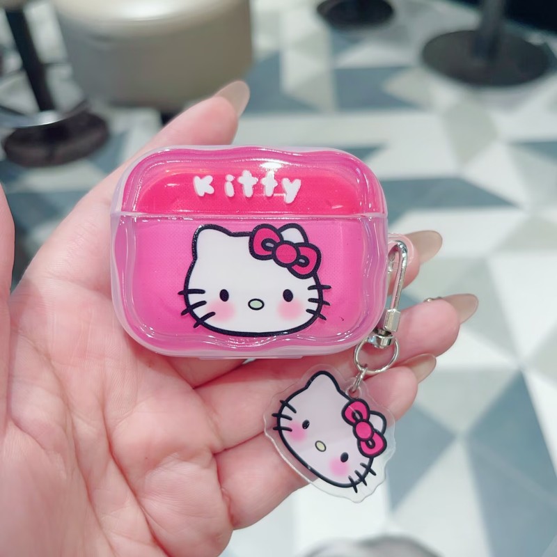 跨境卡通Kitty猫电话airpods4保护套苹果1/2代无线蓝牙耳机壳pro3|undefined