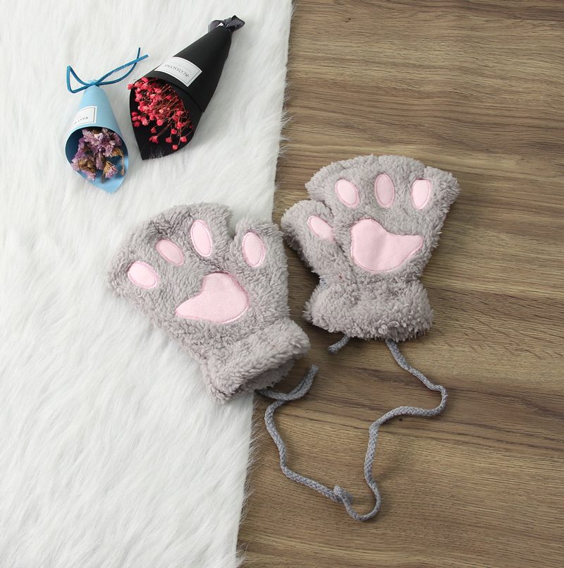 winter cartoon keep warm gloves