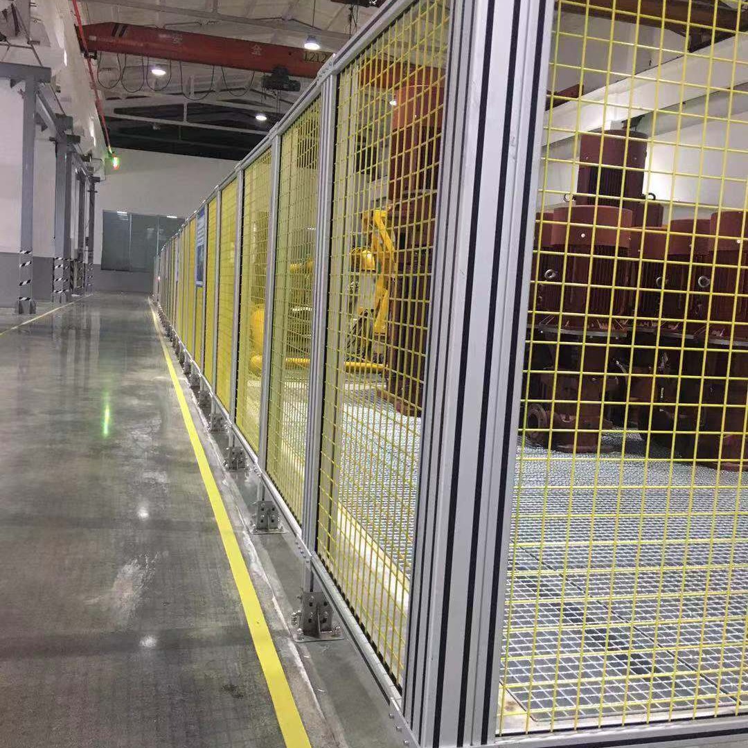 上门测量机械手隔离围栏流水线防护围栏报警式安全围栏厂家定