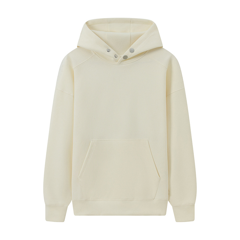 Suéter suéter con botones logotipo impreso personalizado bordado grupo ropa de trabajo manga larga con capucha publicidad camisa ropa de clase personalizada