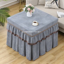烤火桌子罩套正方形电炉罩烤火罩新款麻将机烤火围罩电火考炉桌布