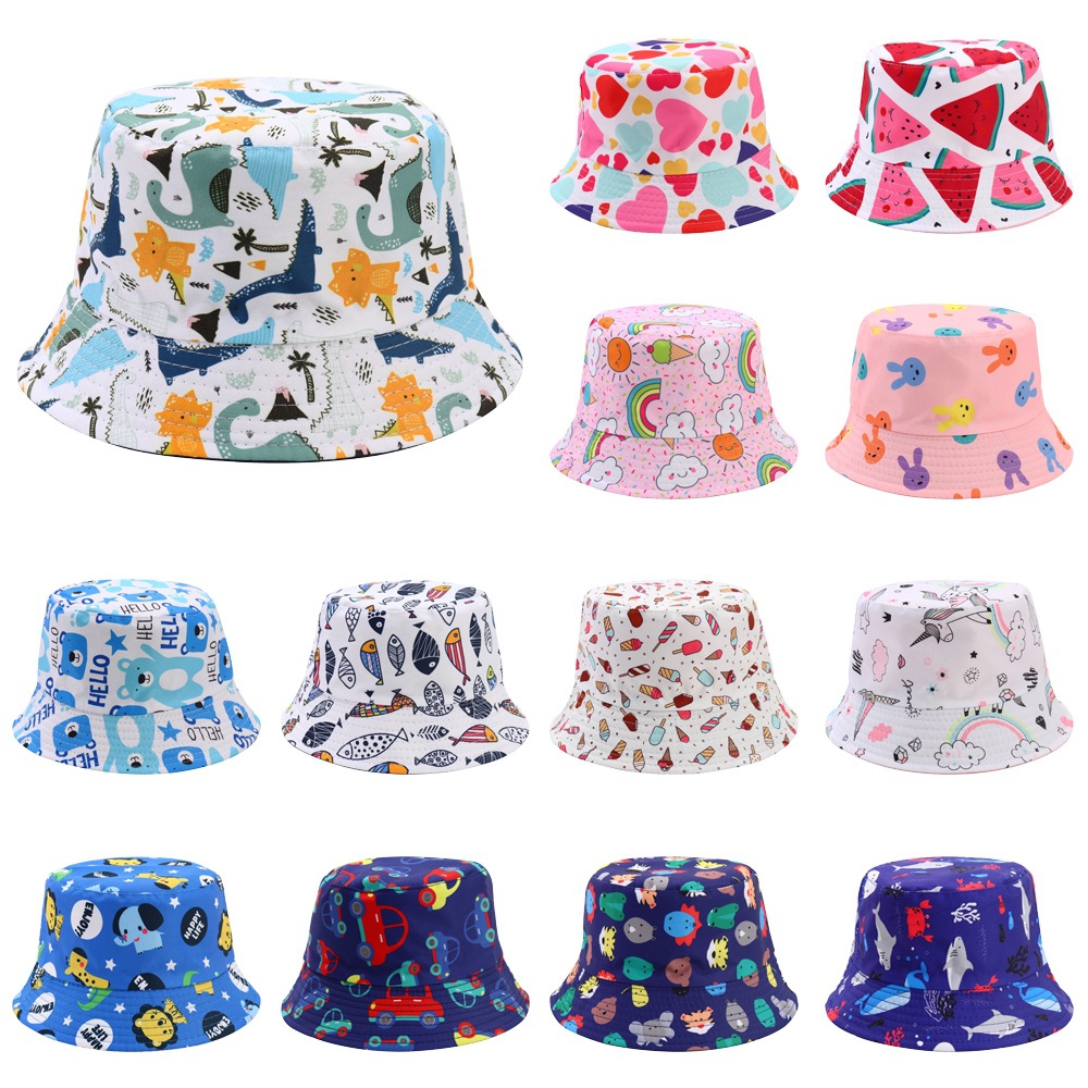 105g Weight Hat Classification Polyester Fabric Type Children Unisex Unisex Cute Animal Cartoon Bucket Hat