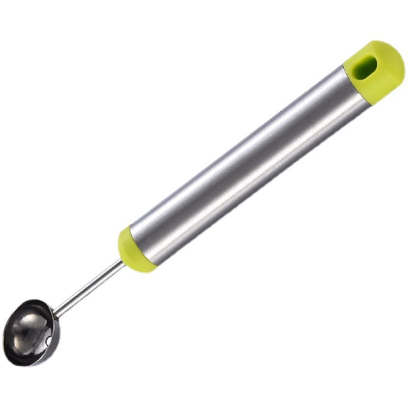 Stainless steel fruit digger cutting watermelon artifact digging ice cream spoon fruit split carved knife watermelon spoon