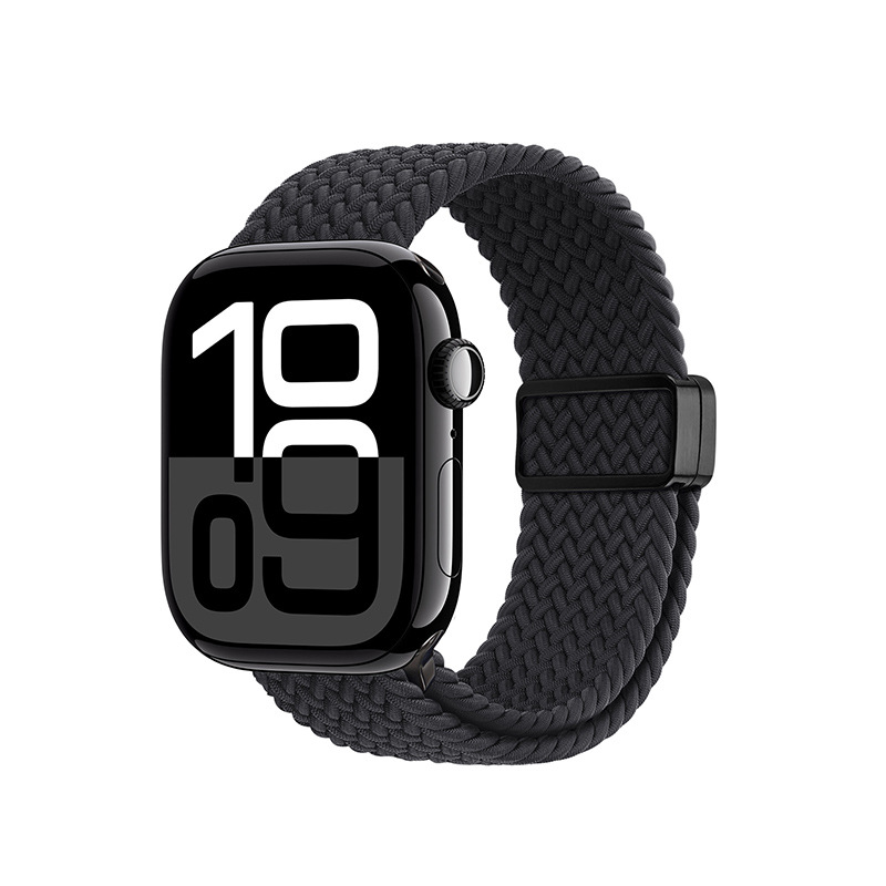 Correa elástica de manzana tejida de nailon para AppleWatch, hebilla de succión magnética, correa deportiva, venta al por mayor transfronteriza image 12