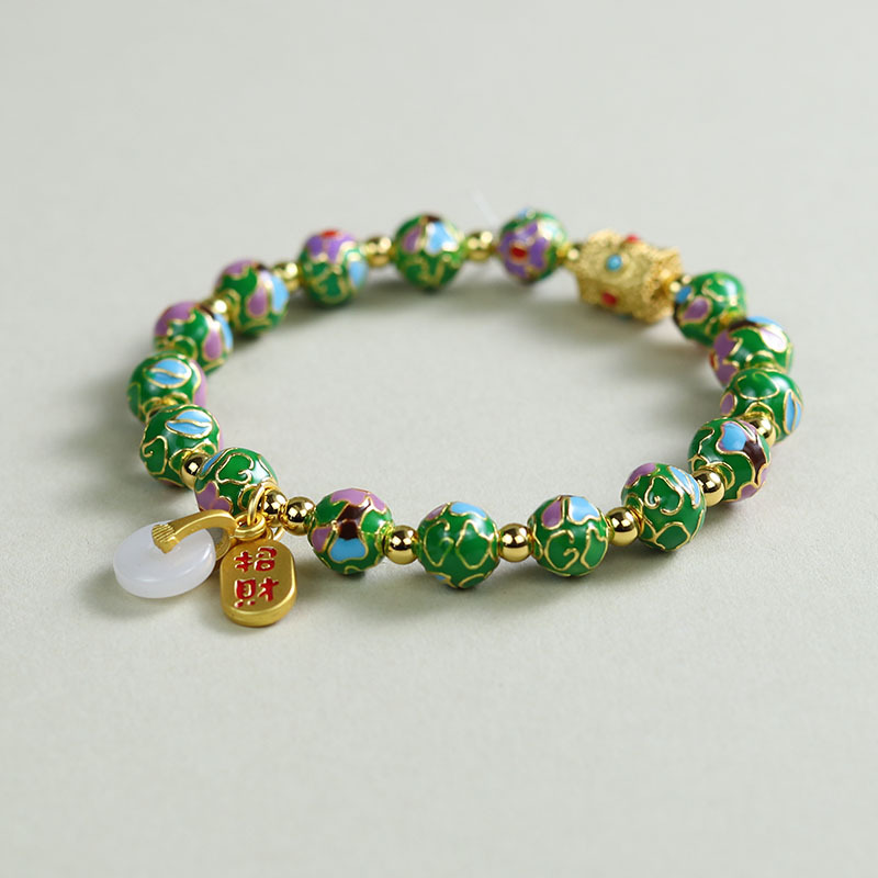 8mm 럭키 팔찌 [그린] 부티크 모델
