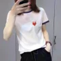爱心印花夏季宽松上衣