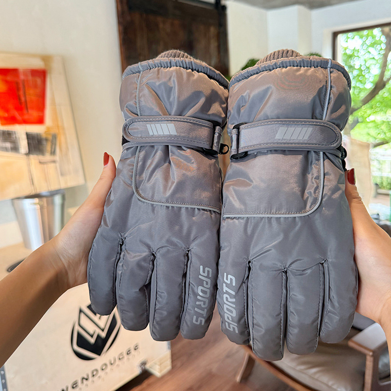 Guanti da sci da donna per ciclismo invernale, caldi touch screen, impermeabili, morbidi e spessi, da uomo, antivento e freddi, alpinismo all'aperto_voghion.com