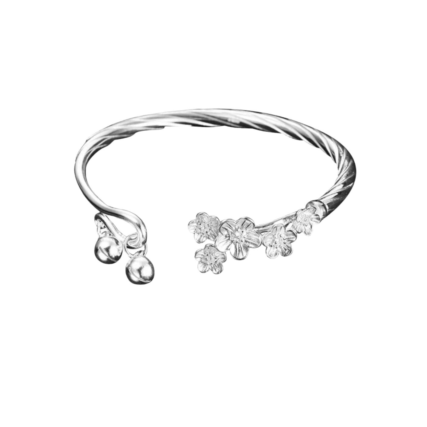 Brazalete de ciruela para mujeres simple y fresco, brazalete de ciruela ajustable y versátil para estudiantes de estilo chino, regalo de novia