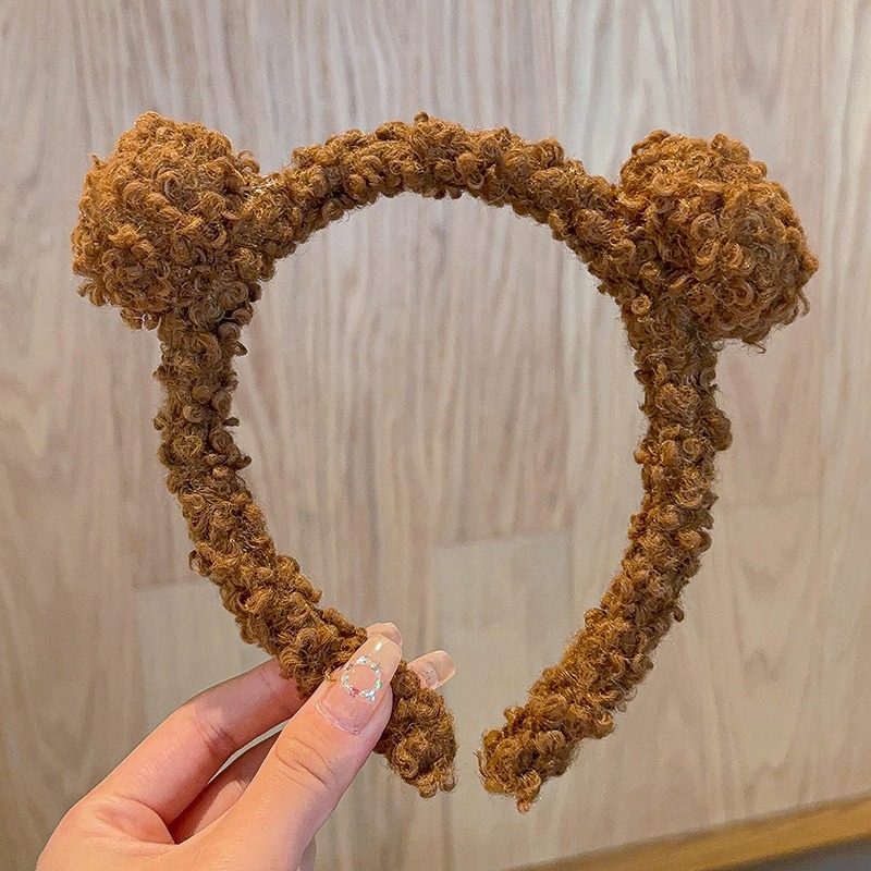 Tarjeta de cabello de dibujos animados para niños toque de cabello niñas adorables joyeros de cabello niñas rojo en línea lavado de cara toque de cabello para mujeres clipes de cabello