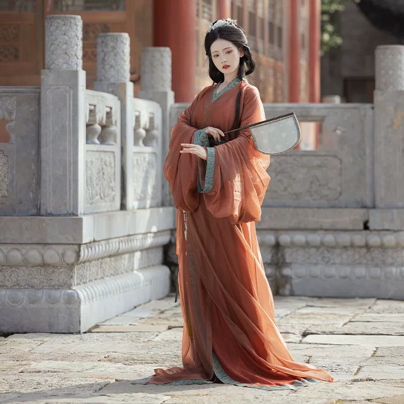 [Fanyin] 2025, новый восстановленный халат династии Хань, большой объем, оригинальный новый стиль, прямой халат с шлейфом, полный комплект