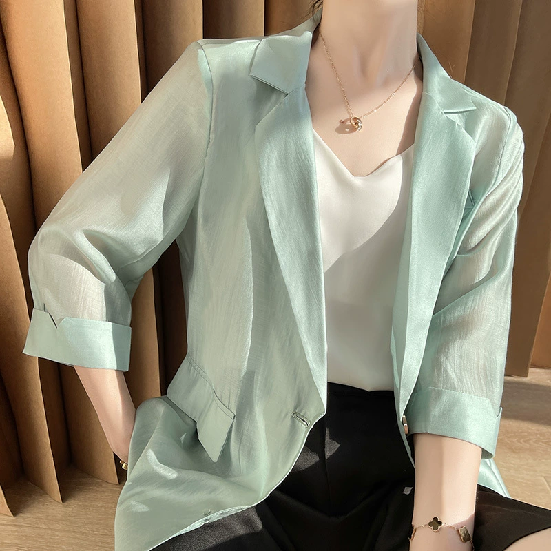 Летний классический пиджак для отдыха, средней длины, для подростков, slim fit, с коротким рукавом