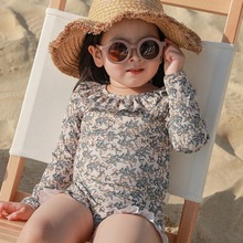 小女孩游泳衣女童可爱卡通女宝宝2023夏季泳衣儿童外出沙滩衣潮