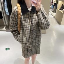 CS女装 休闲版型美利奴羊毛夹克针织外套2025秋季新品1294153005