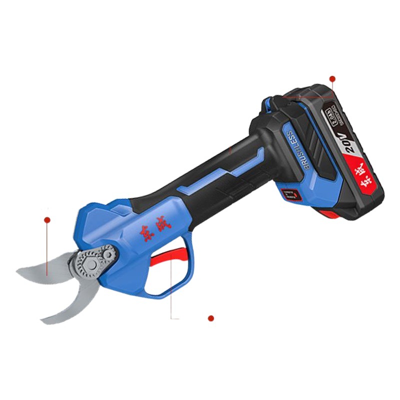 Tijeras de podar eléctricas de Dongcheng Tijeras de jardinería de fábrica Herramientas de jardín eléctricas de litio recargables Tijeras de rama gruesa Tijeras eléctricas de árboles frutales