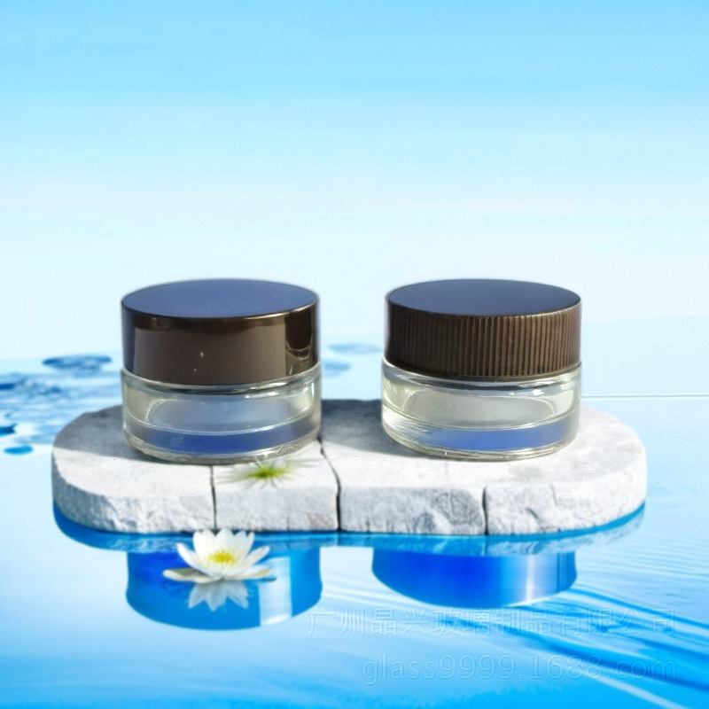 厂家现货供应5g玻璃膏霜瓶 眼霜瓶 化妆品玻璃瓶