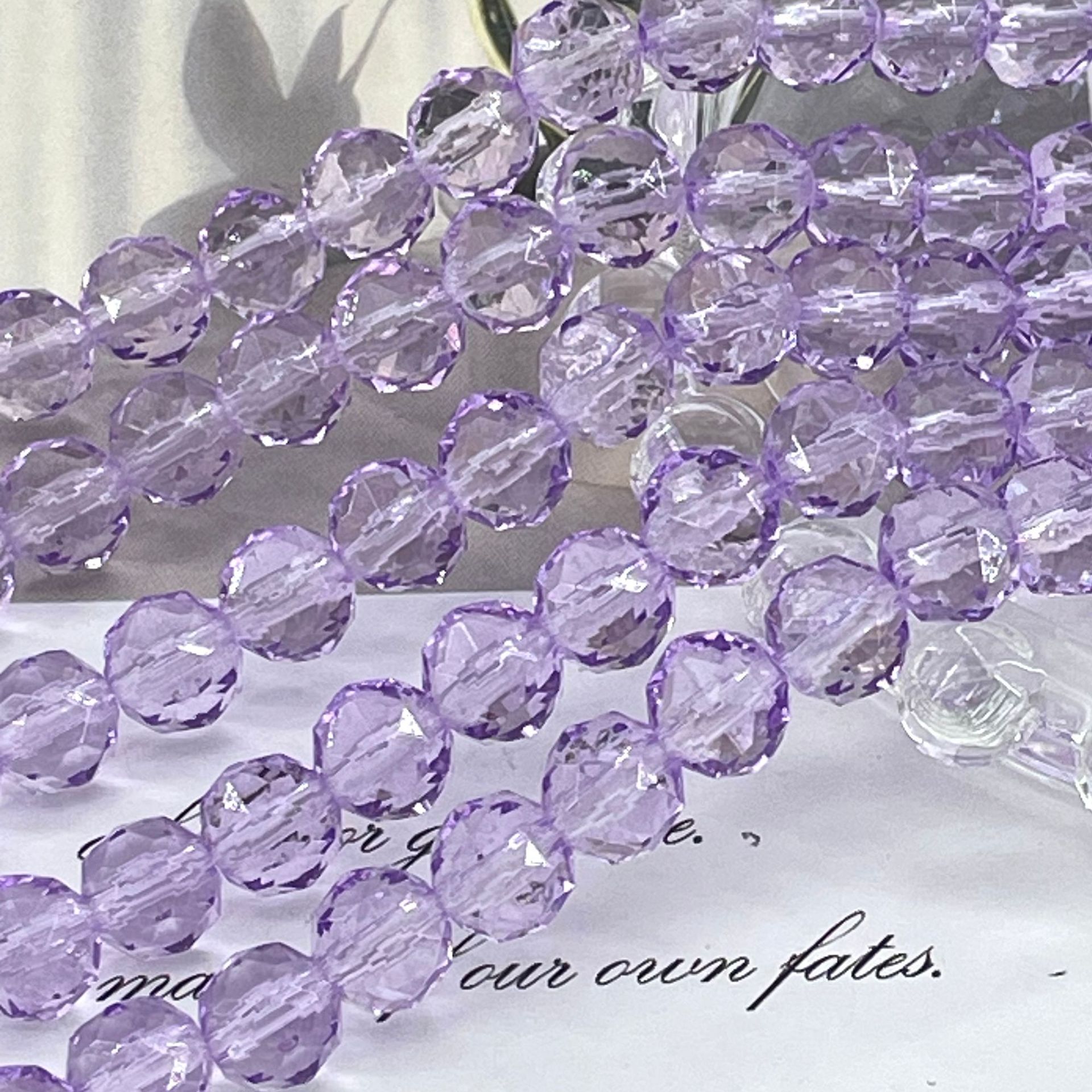 Bola de flores de 8mm Jingjing K9 cuentas sueltas de cristal 64 superficies cortadas con cuentas Accesorios de joyería hechos a mano de bricolaje Pulsera Collar lote suelto image 50