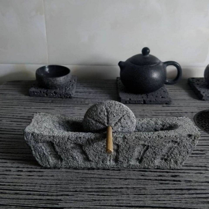 药碾磨器研磨手工手动臼碾子器碾压磨粉手工碾器石碾子药|undefined