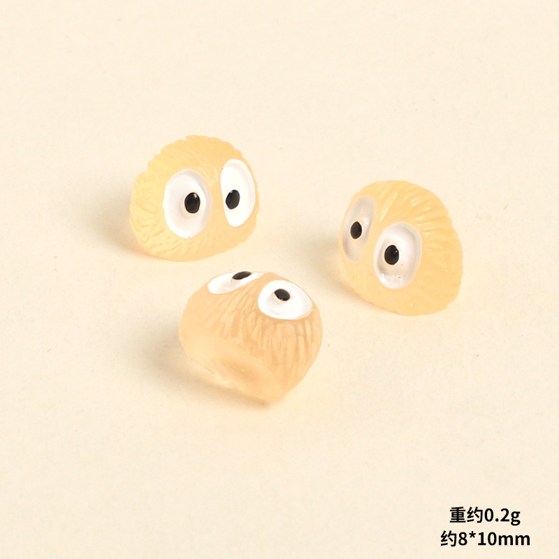 [야광] 작은 연탄 (연한 오렌지색)