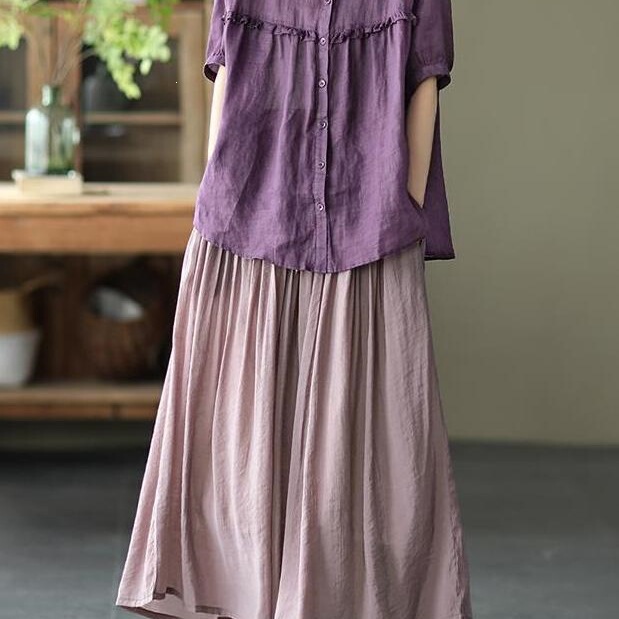 New 2026 Artistic Short-Sleeve Versatile Retro Lace Sweet Loose Shirt Plus-Size Top Summer Pink New 2026 Artistic Short-Sleeve Versatile Retro Lace Sweet Loose Shirt Plus-Size Top Summer Pink