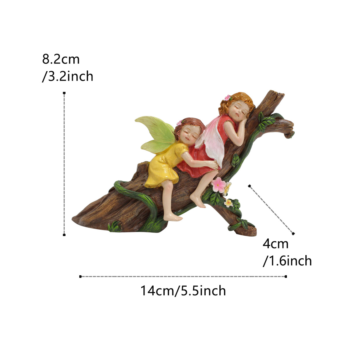 Spring new garden flower fairy resin crafts decoration angel decorations micro landscape  