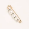 5.8CM silver diamond ring with large, medium and small pearls