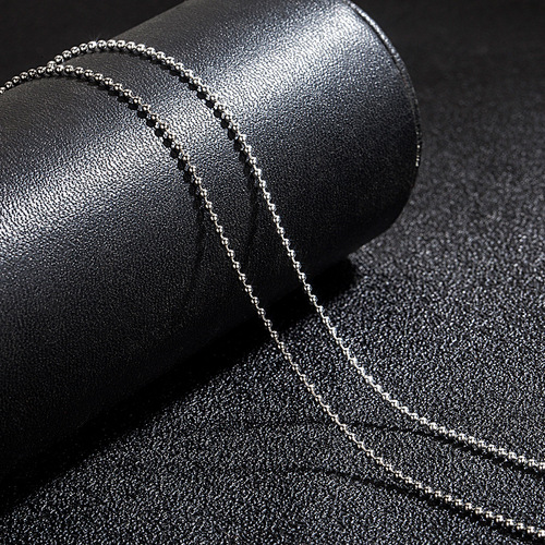 Personalized fashionable silver-plated Korean version pearl chain round clavicle chain girls necklace accessories wholesale