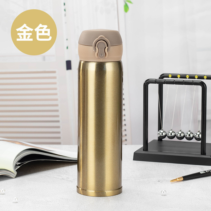 304不锈钢迷你弹跳盖保温杯弹盖杯大容量便携随行车载可加印iogo|undefined