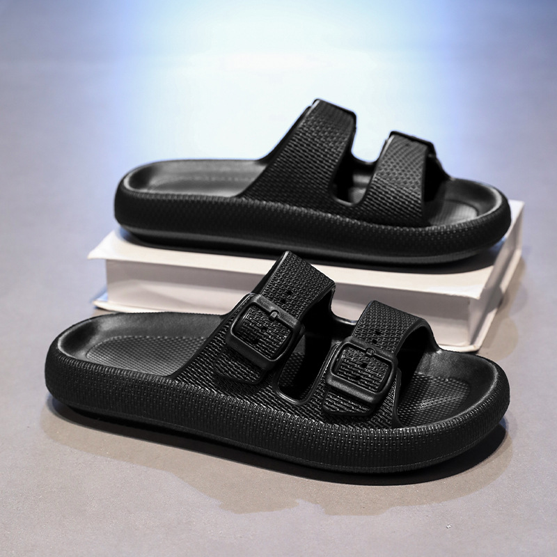 Zapatillas de hombre verano nuevo par zapatos Birkenstock deportes al aire libre moda todo fósforo playa interior zapatillas de dos barras mujeres