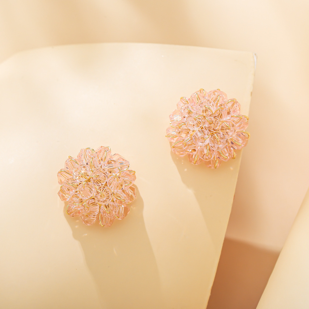 Flower Pattern Women'S Gender Flower Synthetic Resin No Inlaid Earrings