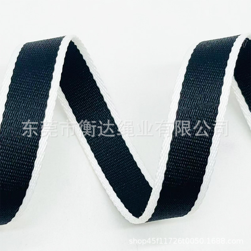 Fábrica personalizada de color sólido rayas de poliéster mate computadora jacquard correa de tela bolsas de zapatos correa de cuerda para teléfonos móviles