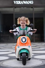 兒童電動三輪木蘭摩托車  寶寶玩具電動充電可坐人遙控摩托車