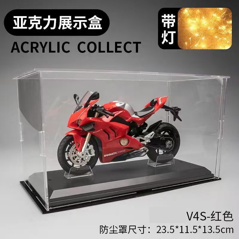 Huayi 1/12 Chuan H2R modelo de motocicleta de aleación de simulación modelo de motocicleta de juguete de deslizamiento de luz y sonido para niños