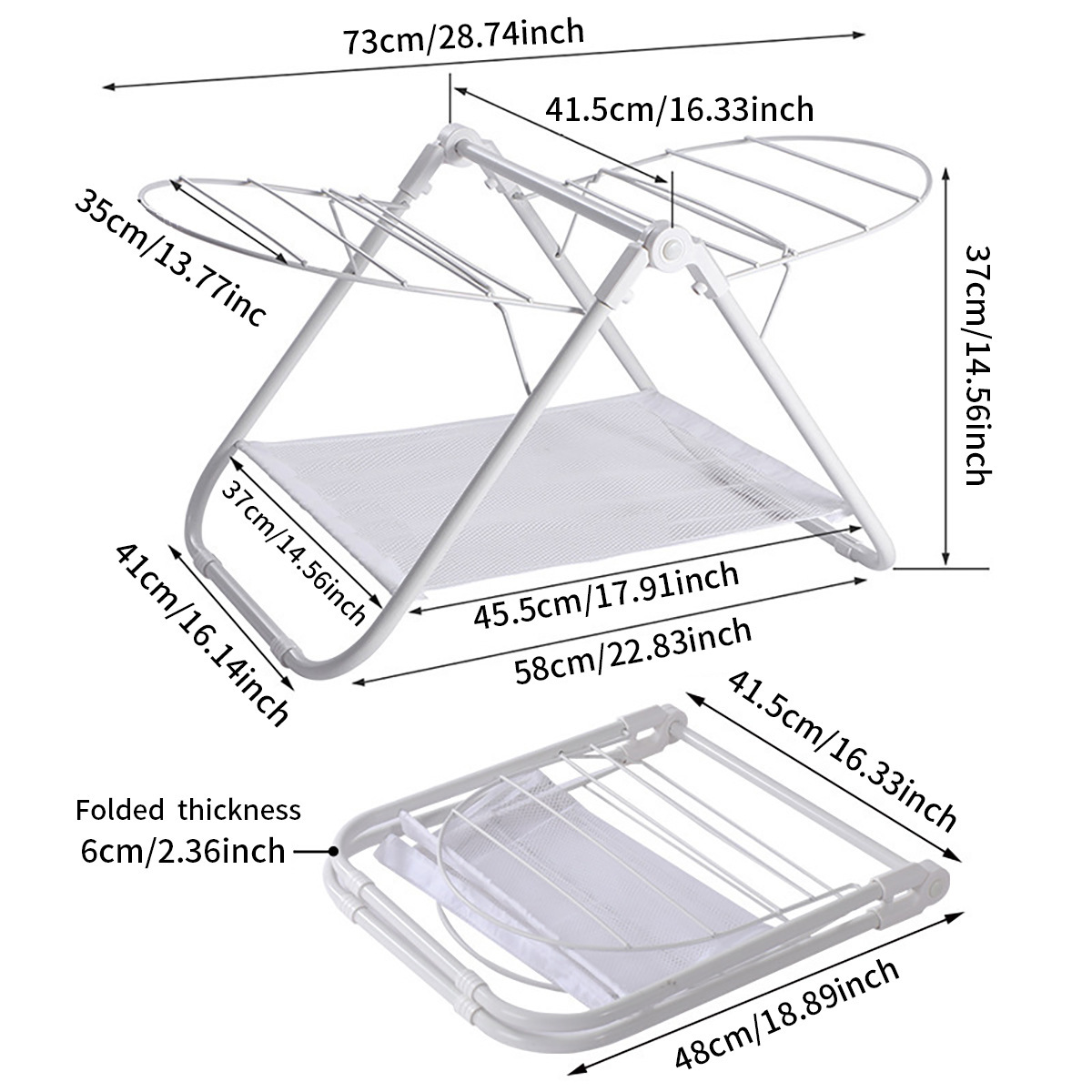 X-wing suelo percha de secado balcón plegable interior y exterior sin instalación edredón almacenado edredón doméstico mayorista