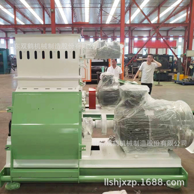 成套除尘型玉米芯颗粒深加工粉碎设备水滴式锤片饲料粉碎机组价格