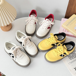 Korean Forrest Gump Shoes Women's Shoes 2024 New Autumn Explosions Skate Shoes Casual All-match White Shoes Dexun Shoes H1365