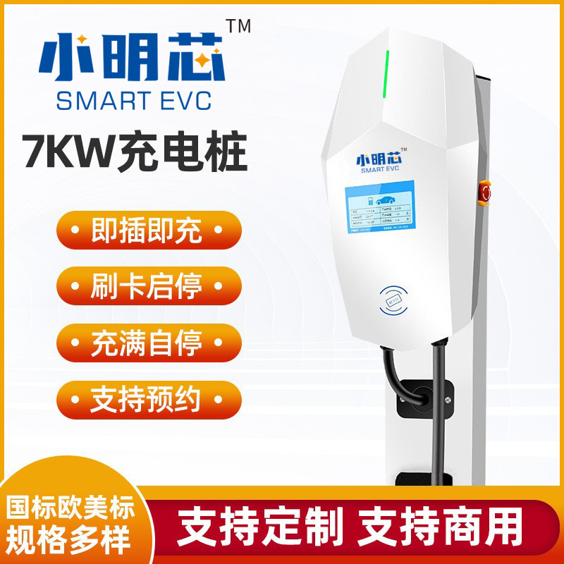 新能源汽车充电桩厂家特斯拉比亚迪便携式家用7KW快充直流商用120
