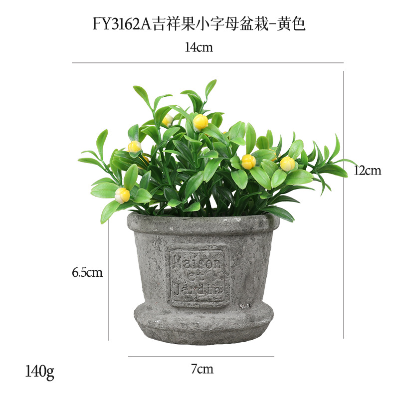 Más de 100 conjuntos de bonsáis artificiales de flores de plástico, plantas en maceta de pulpa de papel retro de gran venta transfronteriza, adornos de flores artificiales, macetas de flores falsas.