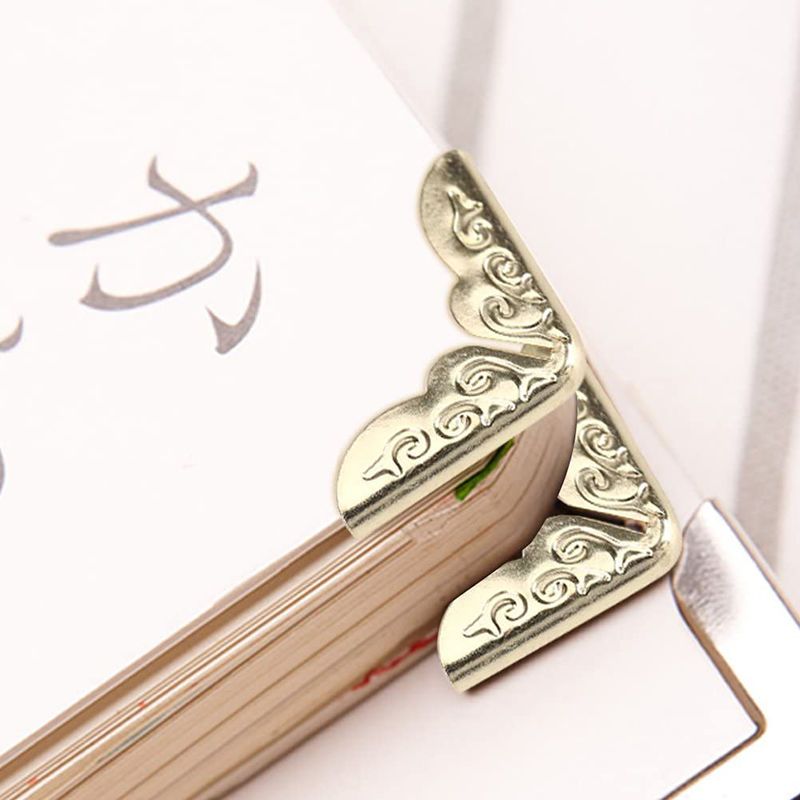 金属包角直角笔记本保护角相册相框防撞角包边书角仿古花纹角